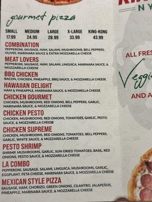 Menu photo 3 King Kong NY Pizza San Jose, CA Menu photo 3 King Kong NY Pizza San Jose, CA