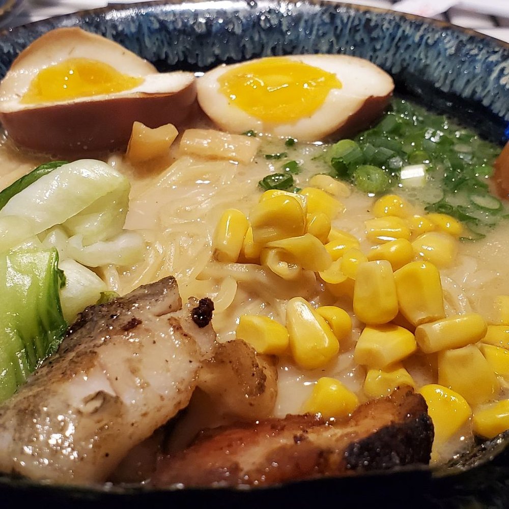 Speakeasy Ramen - Tonkotsu. The left piece was a giant piece of...fat, and the right piece was maybe a 1 in square of pork... - Ramen Near Me - Springfield, Ohio Speakeasy Ramen - Tonkotsu. The left piece was a giant piece of...fat, and the right piece was maybe a 1 in square of pork... - Ramen Near Me - Springfield, Ohio