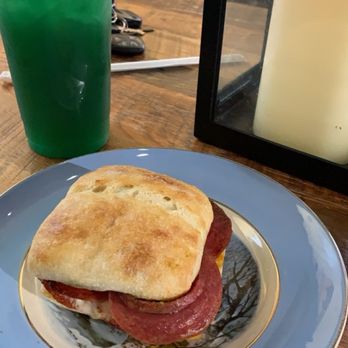PJ's Coffee - Panini sandwich with green tea and blue raspberry flavoring - Coffee & Tea Near Me - Platte City, Missouri PJ's Coffee - Panini sandwich with green tea and blue raspberry flavoring - Coffee & Tea Near Me - Platte City, Missouri