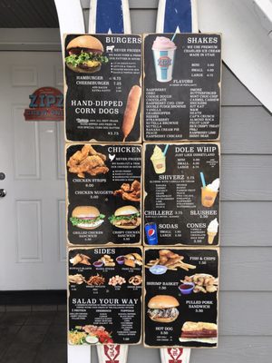 Menu photo 7 Zipz Garden City, UT