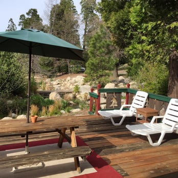 Arrowhead Pine Rose Cabins - Cabin 14 back porch view. - Venues & Event Spaces Near Me - Twin Peaks, California Arrowhead Pine Rose Cabins - Cabin 14 back porch view. - Venues & Event Spaces Near Me - Twin Peaks, California