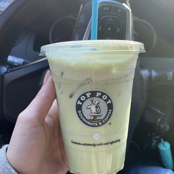 Top Pot Doughnuts - Iced 16oz matcha is tasty - Bakeries Near Me - Seattle, Washington Top Pot Doughnuts - Iced 16oz matcha is tasty - Bakeries Near Me - Seattle, Washington