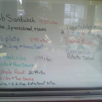 Hickory Hut Barbecue - a menu on a window - Barbeque Near Me - Camden, Arkansas Hickory Hut Barbecue - a menu on a window - Barbeque Near Me - Camden, Arkansas
