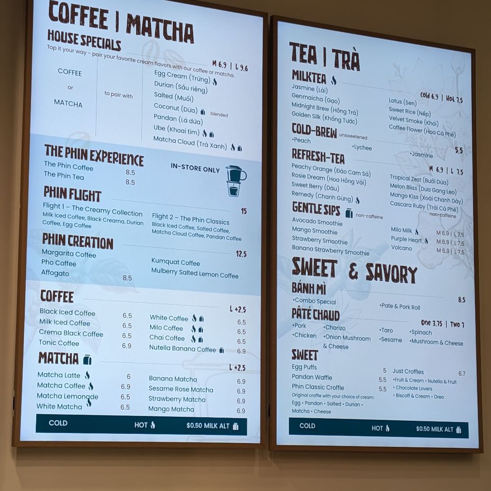 Phin Cafe - Menu - Coffee Roasteries Near Me - Campbell, California Phin Cafe - Menu - Coffee Roasteries Near Me - Campbell, California