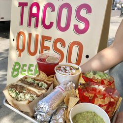Breakfast Tacos, Queso, Brisket Sandwich, Frito Pie, Beer & Booze, all day & open late!