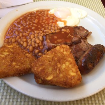 Regency Café - English breakfast. Added hash browns. - Cafes Near Me - London, XGL