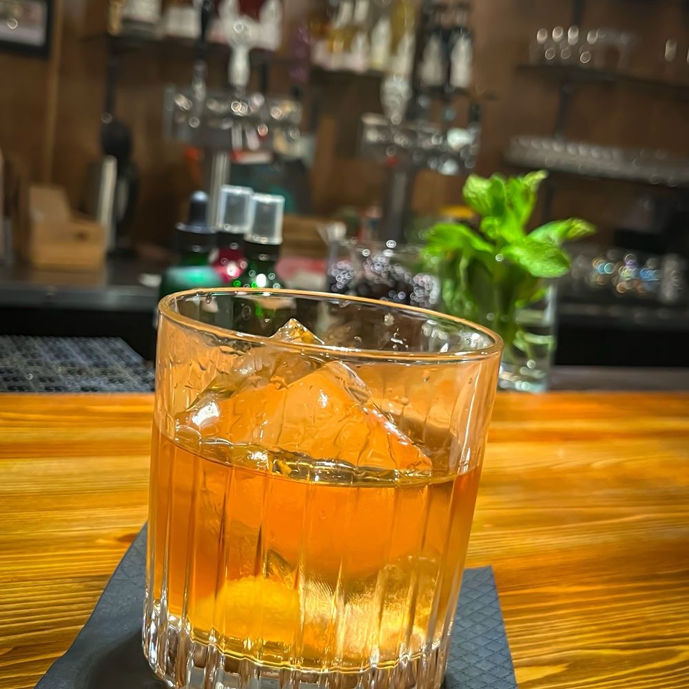 Fear Dat New Orleans - Persephone Rye Whiskey (barrel aged), Absinthe, and Bitters.