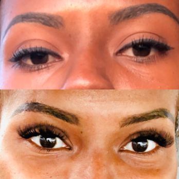 The Beauty Experts - Before and After Russian Volume lashes - Waxing Near Me - Fort Walton Beach, Florida