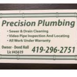 Precision Sewer & Drain Cleaning - Company business card and information