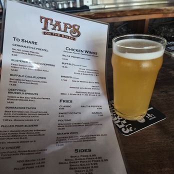 Taps - One of the menu as of July 2024 - New American Near Me - Petaluma, California Taps - One of the menu as of July 2024 - New American Near Me - Petaluma, California