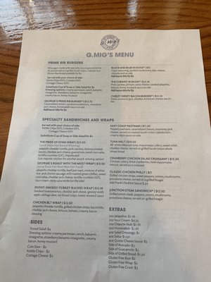 Menu photo 8 G Mig's 5th Street Pub West Des Moines, IA Menu photo 8 G Mig's 5th Street Pub West Des Moines, IA