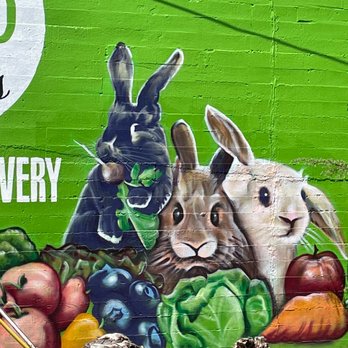 Crisp Salads - Back wall of the Division Crisp building- this painting always makes me smile. - Salad Near Me - Portland, Oregon