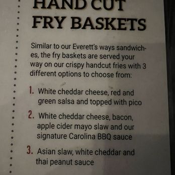 Everett's - Menu - American Near Me - Omaha, Nebraska
