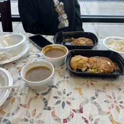 Joy Food - 50. House Special Egg Foo Young steamed rice