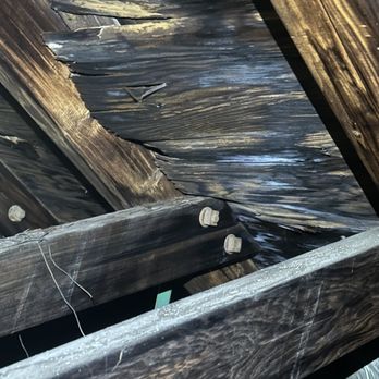 Eldridge Home Inspection - More roof deck damage from water intrusion. - Home Inspectors Near Me Eldridge Home Inspection - More roof deck damage from water intrusion. - Home Inspectors Near Me