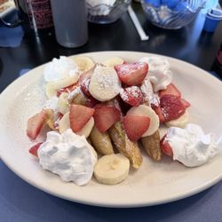 Conlay’s Cafe - Banana and strawberry stuffed French toast