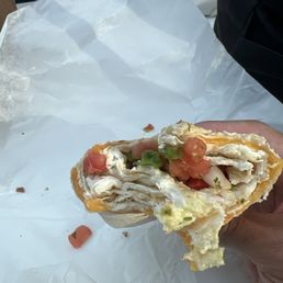 Tex Mex Burrito: one piece of avocado that I ate in one bite.