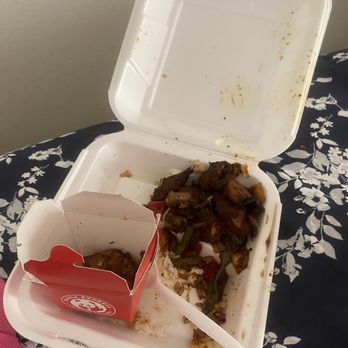 Panda Express - All the parts put to one side! Angus Steak! - Chinese Near Me - Yucaipa, California