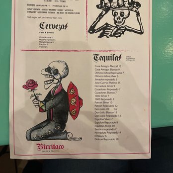 Birritaco - Tequila menu - Tacos Near Me - Concord, North Carolina Birritaco - Tequila menu - Tacos Near Me - Concord, North Carolina
