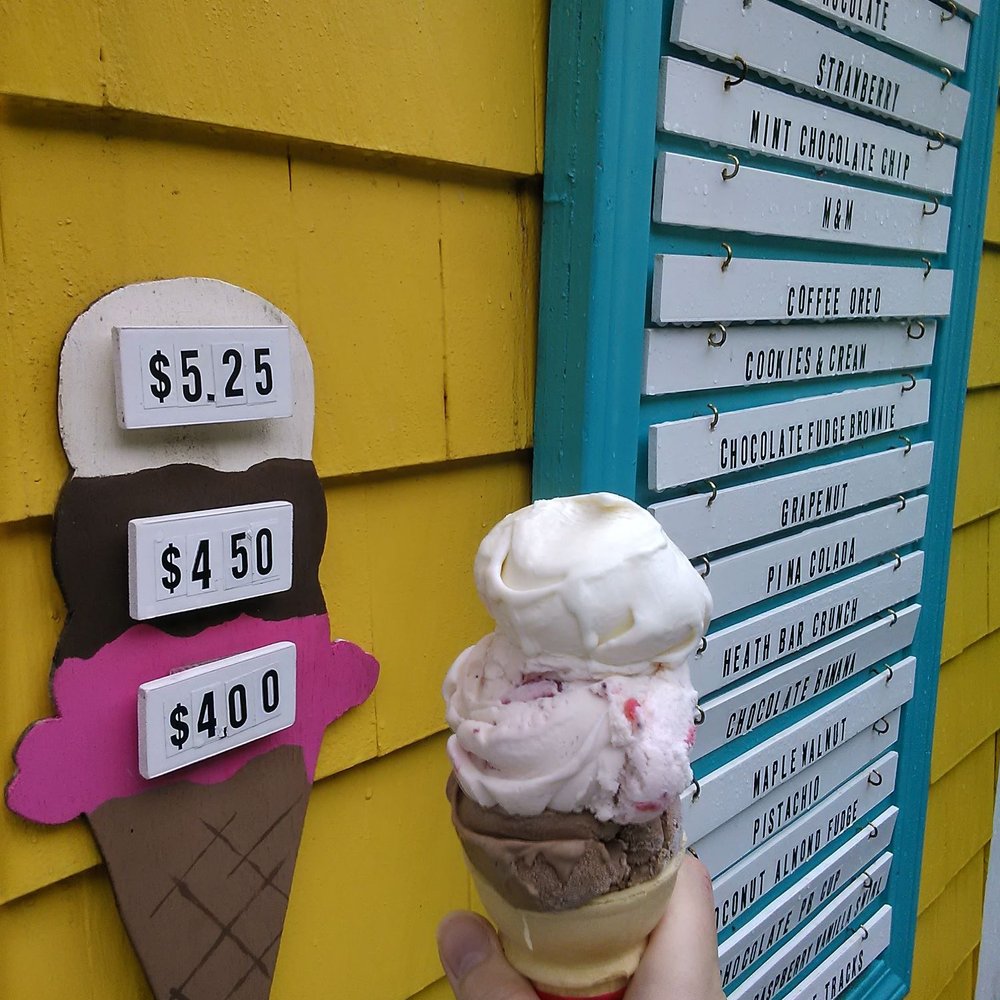 The perfect cone! Flavors change often, prices as of August 2017 The perfect cone! Flavors change often, prices as of August 2017