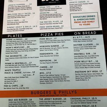 Jersey's American Grill - Menu - Burgers Near Me - Lake Havasu City, Arizona