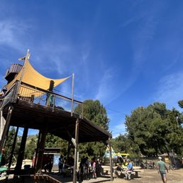 The base camp for the course.