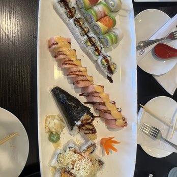 Miyabi Sushi - Everything was amazing! Rainbow, eel, miyabi, rock and roll, and volcano - Japanese Near Me - Daytona Beach, Florida Miyabi Sushi - Everything was amazing! Rainbow, eel, miyabi, rock and roll, and volcano - Japanese Near Me - Daytona Beach, Florida