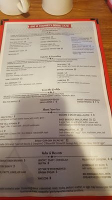 Menu photo 2 Country Nook Cafe Redmond, OR Menu photo 2 Country Nook Cafe Redmond, OR