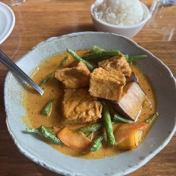 Banana Leaf - Assam Curry Tofu & Vegetables - Malaysian Near Me - Vancouver, British Columbia Banana Leaf - Assam Curry Tofu & Vegetables - Malaysian Near Me - Vancouver, British Columbia