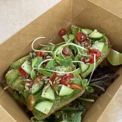 Nectar Juice Bar & Cafe - Avocado toast, add veggies