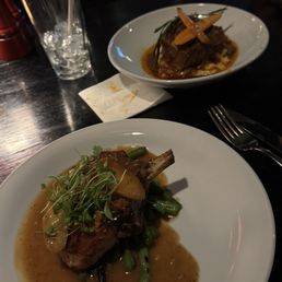 Grilled Pork Chop & Braised Short Ribs Grilled Pork Chop & Braised Short Ribs