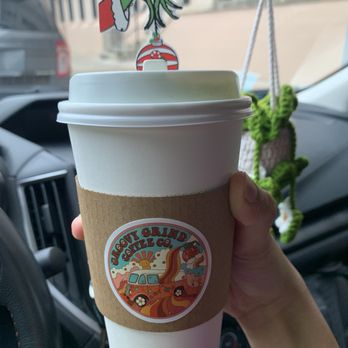 Groovy Grind Coffee - Groovin' and grinchin' (peppermint matcha) - Coffee & Tea Near Me - Galveston, Texas