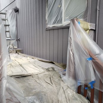 PNW House Painting - nice prep work -beautiful work in progress - Painters Near Me - Seattle, Washington PNW House Painting - nice prep work -beautiful work in progress - Painters Near Me - Seattle, Washington