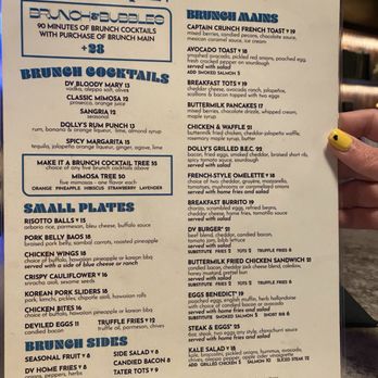 Dolly's - Menu 1 - Cocktail Bars Near Me - New York, New York