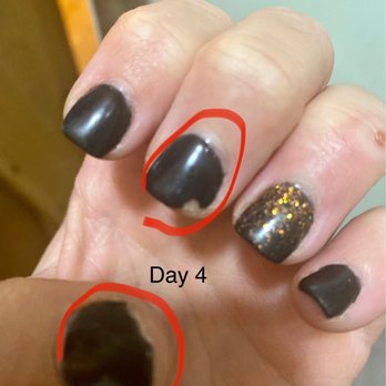 Fancy Nails - Chipping away of fresh dip - Nail Salons Near Me - Dahlonega, Georgia