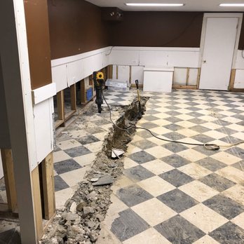Prestige Kitchen & Bath - Basement before. (Had plumbing work done) - General Contractors Near Me - Arlington Heights, Illinois
