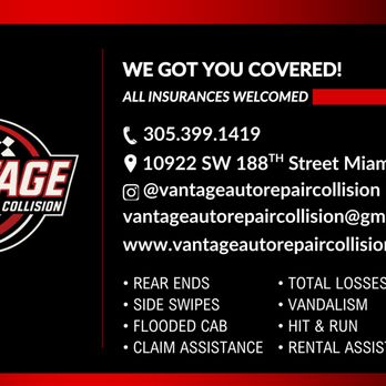 Vantage Auto Repair & Collision - Vehicle Wraps Near Me - Miami, Florida Vantage Auto Repair & Collision - Vehicle Wraps Near Me - Miami, Florida