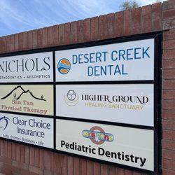 Desert Creek Dental - Located in the medical plaza just across the parking lot from ACE Hardware off of Ocotillo and Hawes.