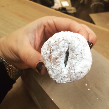 Daily Dozen Doughnut - Powdered sugar doughnut. - Bakeries Near Me - Seattle, Washington Daily Dozen Doughnut - Powdered sugar doughnut. - Bakeries Near Me - Seattle, Washington