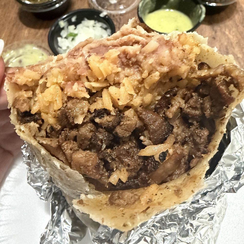 Tacos El Cabezon - Asada burrito when I asked for Al Pastor. - Tacos Near Me - Fresno, California Tacos El Cabezon - Asada burrito when I asked for Al Pastor. - Tacos Near Me - Fresno, California