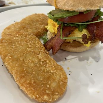 Mimosa Gossip - Breakfast sandwich with hashbrowns - Breakfast & Brunch Near Me - San Antonio, Texas Mimosa Gossip - Breakfast sandwich with hashbrowns - Breakfast & Brunch Near Me - San Antonio, Texas