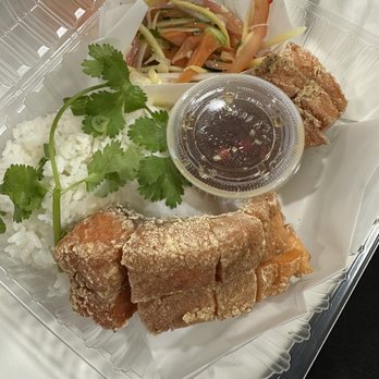 A&J Seafood Shack - Crispy salmon with mango salad!! - Seafood Near Me - Long Beach, California A&J Seafood Shack - Crispy salmon with mango salad!! - Seafood Near Me - Long Beach, California