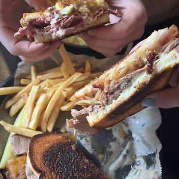 Trout Town Tavern & Eatery - Reuben and brisket grilled cheese - American Near Me - Kalkaska, Michigan Trout Town Tavern & Eatery - Reuben and brisket grilled cheese - American Near Me - Kalkaska, Michigan