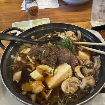 Kabuki Japanese Restaurant - Sukiyaki (Note button mushrooms) - Japanese Near Me - Burbank, California Kabuki Japanese Restaurant - Sukiyaki (Note button mushrooms) - Japanese Near Me - Burbank, California