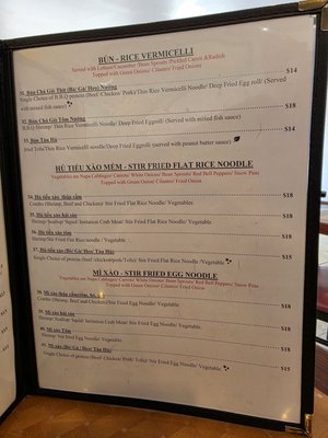 Menu photo 5 Pho Vietnam Roanoke, VA