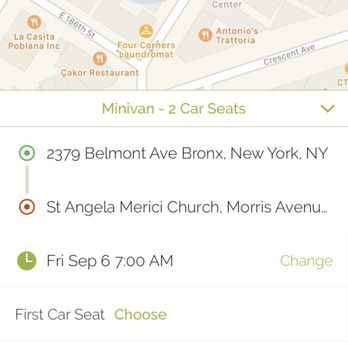 Kid Car - Estimating the ride for my kid to go to school - Taxis Near Me - New York, New York