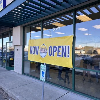 Beard Papa's - a now open sign in the window - Desserts Near Me - Spokane, Washington Beard Papa's - a now open sign in the window - Desserts Near Me - Spokane, Washington