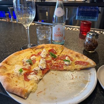 Rosso Italian - Burratella , burrata cheese, hot soppressata, organic honey, fior di latte, chili thread, fresh basil - Italian Near Me - Phoenix, Arizona Rosso Italian - Burratella , burrata cheese, hot soppressata, organic honey, fior di latte, chili thread, fresh basil - Italian Near Me - Phoenix, Arizona