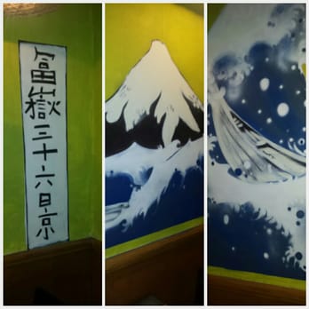 Fujiyama - New paintings on the wall... me likey - Sushi Bars Near Me - Milan, Michigan