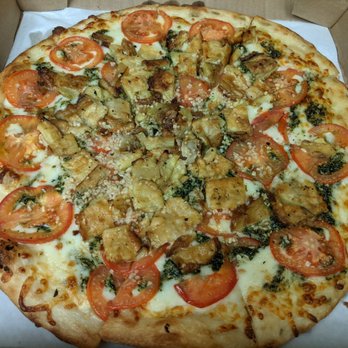 Pizza N Such - 14" Eggplant Garlic Pesto Pizza, $27 prior to tax - Pizza Near Me - Claremont, California